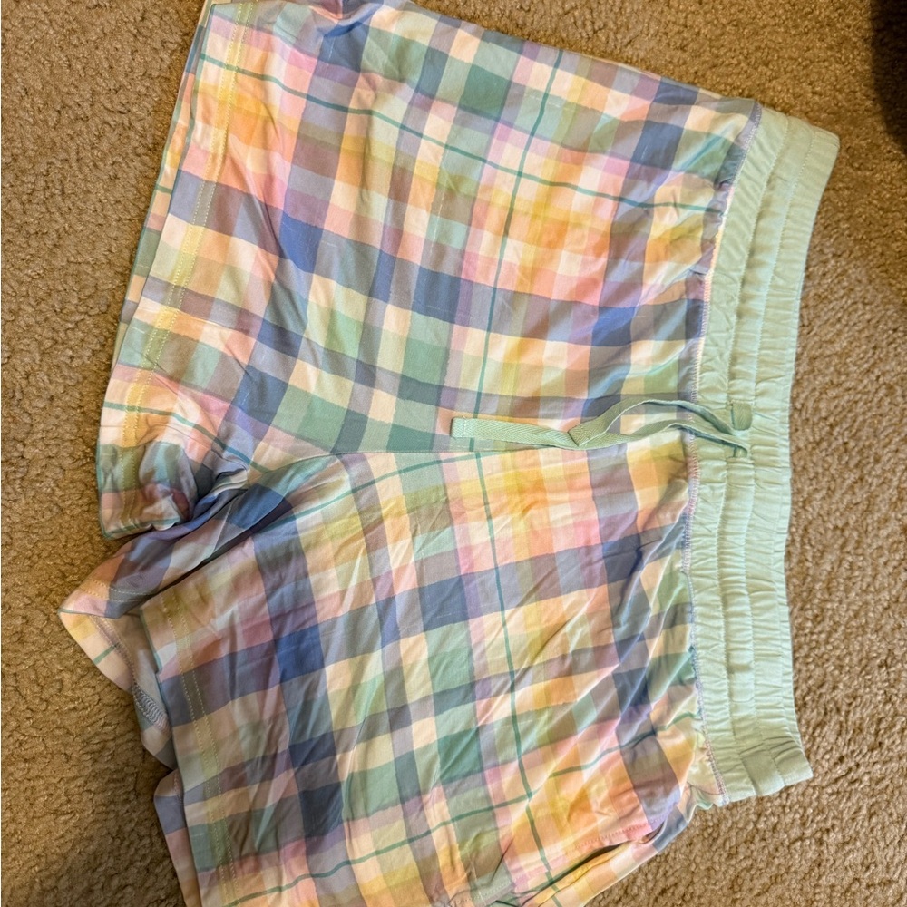 Little Sleepies Pastel Plaid Women's Cargo Shorts
